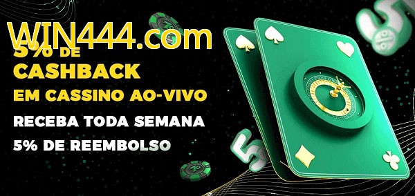 Promoções do cassino ao Vivo WIN444.com